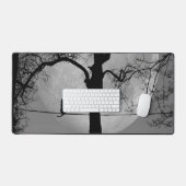 Chat sur une Pleine lune de fil (Clavier et souris)