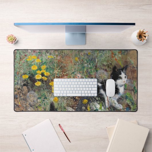 Chat sur une prairie fleurie, Bruno Liljefors (Bureau 1)