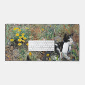 Chat sur une prairie fleurie, Bruno Liljefors (Clavier et souris)