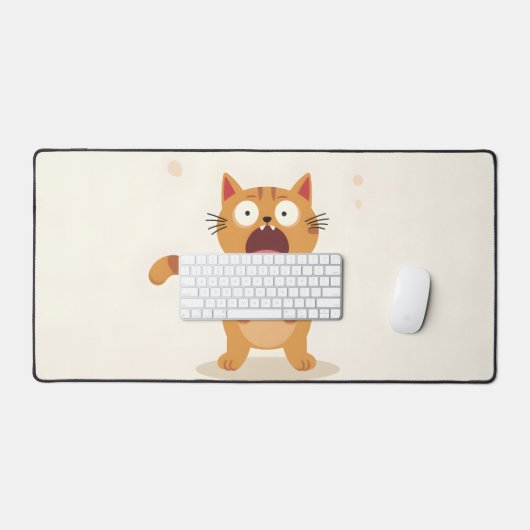 Chat surpris Ordinateur pad (Clavier et souris)