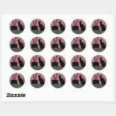 Chat Suzanne à Lilac - Stickers (Feuille)
