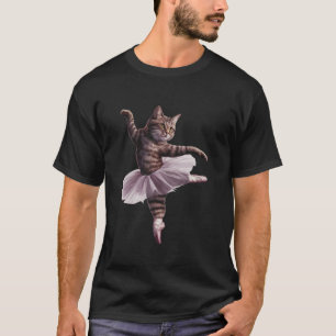 Chat T-shirt danseuse de ballet