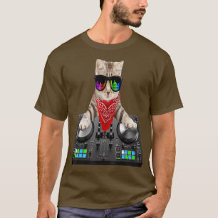 Chat - T-shirt Hip hop Dj Cool Oncle Cadeau pour