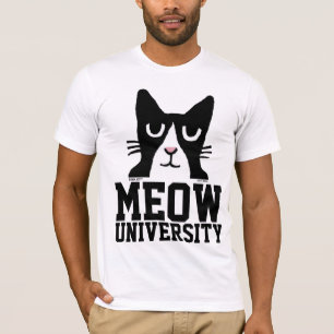 Chat T-shirts amusants, MEOW UNIVERSITY