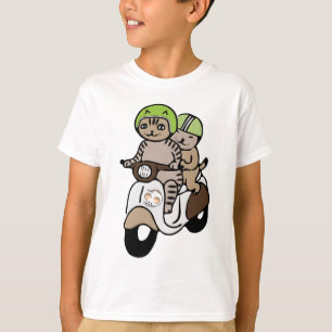 CHAT T-SHIRTS POUR LES GARÇONS SCOOTER