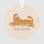 Chat Tabby Jaune Noël (dos)