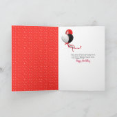 chat tabby ludique pour carte 27ème anniversaire (Intérieur)