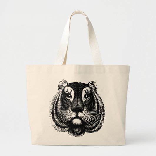 Chat tigre antique sur Sac fourre-tout (Devant)