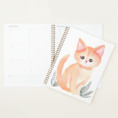 Chat tigré orange aquarelle chaton (Devant avec enveloppe)