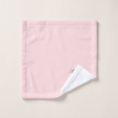 Chat tigré & Texte de nom sur fond rose clair (Gant de toilette)