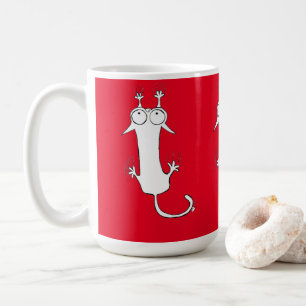 CHAT TOMBE ROUGE MUG CATS
