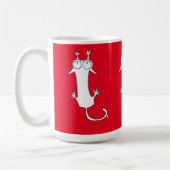 CHAT TOMBE ROUGE MUG CATS (Gauche)