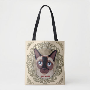 Chat Tonkinese sur tout le sac fourre-tout