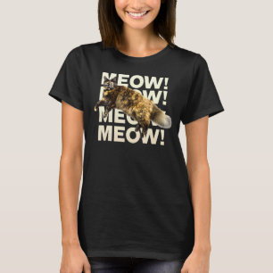 Chat Tortie Miaou ! T-shirt Fluffy Gros Chat Drôle