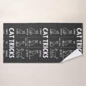 Chat Tricks Purr-Fparfaitement Hilarious Feline Fu (Serviette de bain)