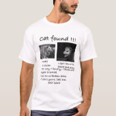 Chat trouvé ! T-shirt Opossum Possum (Devant)