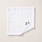 Chat tueur mignon avec un couteau sanglant (Gant de toilette)