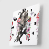 Chat Tuxedo Chats Art Animal Horloge Chambre Enfan (Angle)
