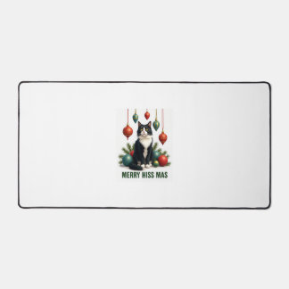 Chat Tuxedo de Noël avec décorations de fêtes Joye