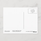 Chat Tuxedo Kitty sur une carte postale rose (Dos)