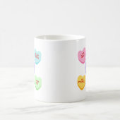 Chat Valentine Candy Coeurs Mug (Centre)