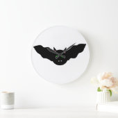 Chat Vampire Face Bat Halloween Horloge murale (Maison)