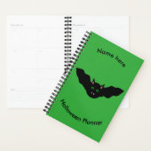 Chat Vampire face chauve Halloween planificateur p (Devant avec enveloppe)