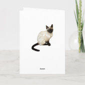 Chat victorien habillé de Carte pour notes Casquet (Dos)