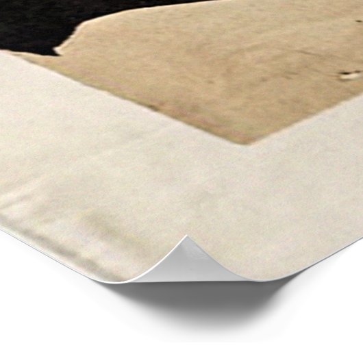 Chat vintage avec affiche de chat (Coin)