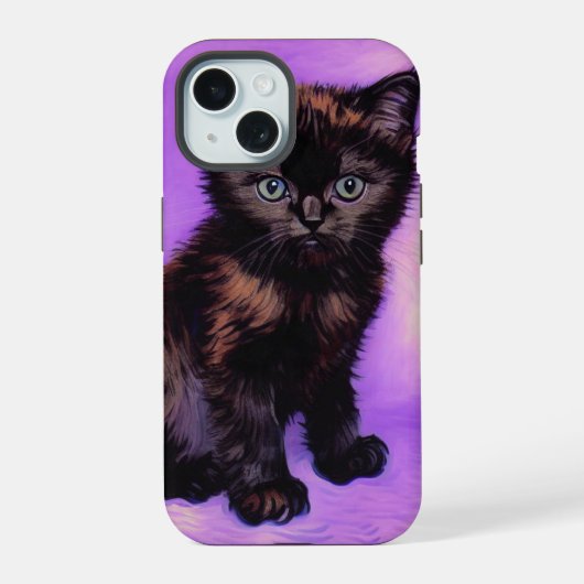 Chat Violet de Style Van Gogh (Verso)