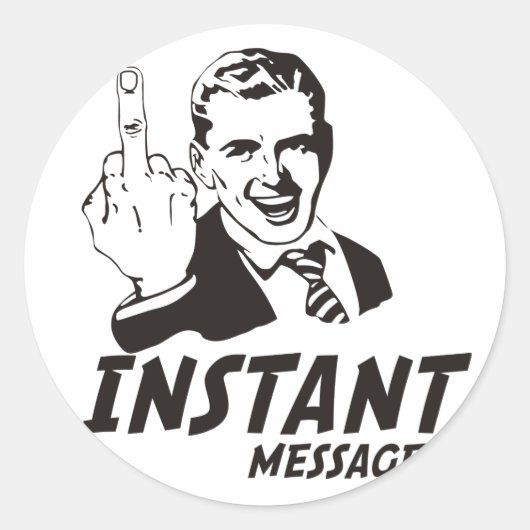 CHATBERICHT RONDE STICKER (Voorkant)