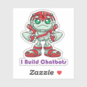 Chatbot I Build Chatbots Robot Robotic Sticker (Vel)