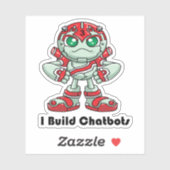 Chatbot I Build Chatbots Robot Robotic Sticker (Vel)