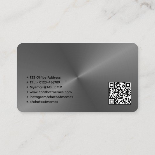 🤖Chatbot-ontwikkelaar Conversatie-AI-ingenieur NL Visitekaartje (Achterkant)