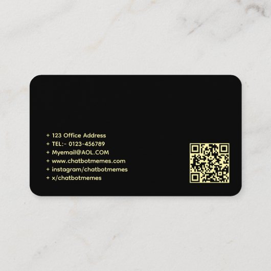 🤖Chatbot ontwikkelaar Conversational AI Engineer  Visitekaartje (Achterkant)