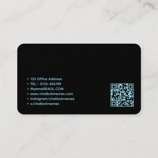 🤖Chatbot ontwikkelaar Conversational AI Engineer  Visitekaartje (Achterkant)