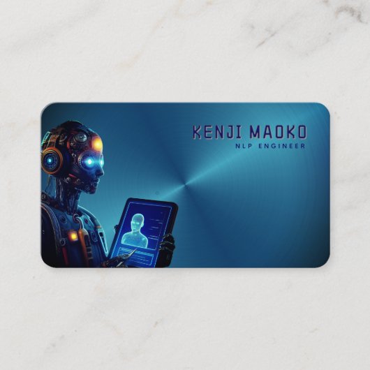 🤖Chatbot ontwikkelaar Conversational AI Engineer  Visitekaartje (Voorkant)