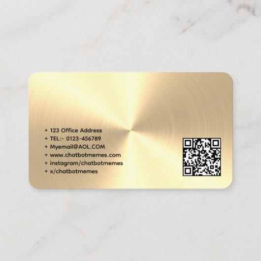 🤖Chatbot ontwikkelaar Conversational AI Engineer  Visitekaartje (Achterkant)