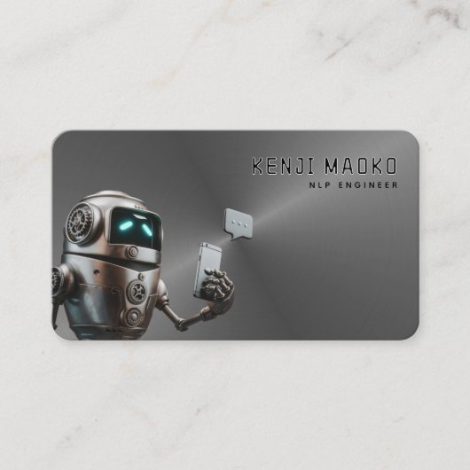 🤖Chatbot ontwikkelaar Conversational AI NLP Engin Visitekaartje (Voorkant)