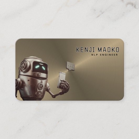 🤖Chatbot ontwikkelaar Conversational AI NLP Engin Visitekaartje (Voorkant)