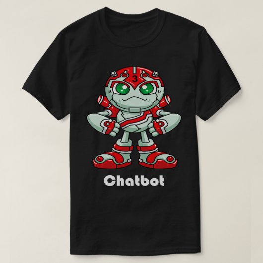 Chatbot Robot 2 T-shirt (Design voorkant)