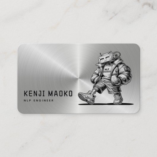 🤖Chatbotontwikkelaar Conversatie AI-ingenieur NLP Visitekaartje (Voorkant)