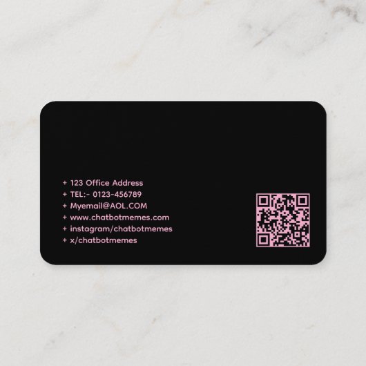 🤖Chatbotontwikkelaar Conversational AI-ingenieur  Visitekaartje (Achterkant)