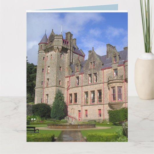 CHÂTEAU À BELFAST IRLANDE Carte de voeux (Devant)