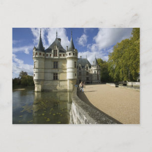 Chateau Azay-le-Rideau, Indre-et-Loire, 3 Briefkaart