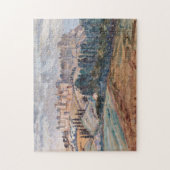 Château, Collines, Arbres Paysage Scene Puzzle (Vertical)