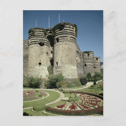 Chateau d'Angers, voltooide 1238 Briefkaart (Voorkant)