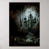 Château dans la forêt noire | AI Art Poster (Devant)