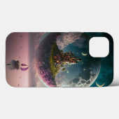 Château Dans La Lune Imaginaire Coque-Mate coque i (Verso (horizontal))