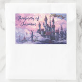 Château dans la propriété des nuages Stickers (Sac)